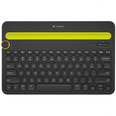 羅技（Logitech） 多設(shè)備藍(lán)牙鍵盤 安卓蘋果手機(jī)電腦平板鍵盤 時尚超薄鍵盤 黑色