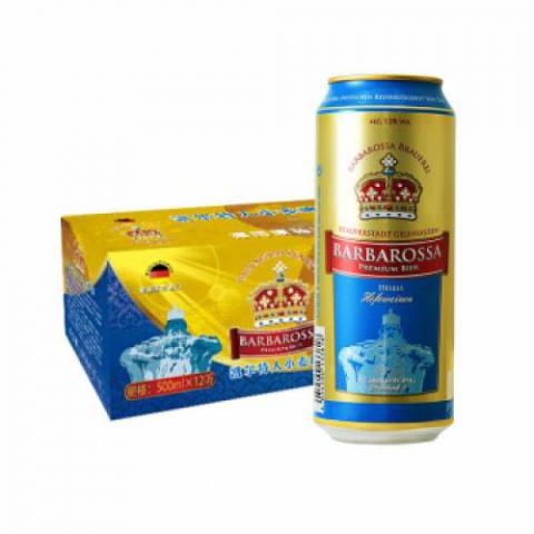 德國進(jìn)口 凱爾特人（Barbarossa）啤酒禮盒 小麥 500ml*12聽 精釀醇香 回味甘爽