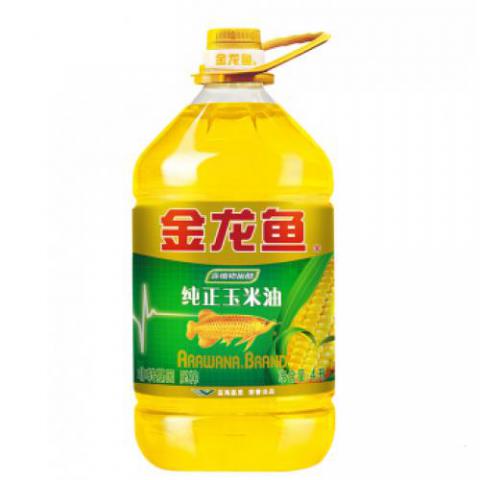 金龍魚 食用油 非轉(zhuǎn)基因 壓榨 一級 純正玉米油4L（新老包裝隨機發(fā)貨）