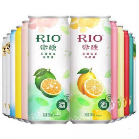 銳澳（RIO）洋酒 預(yù)調(diào) 雞尾酒 果酒 歡享全家福 330ml*12罐（12種口味）新老組合形式隨機(jī)發(fā)貨