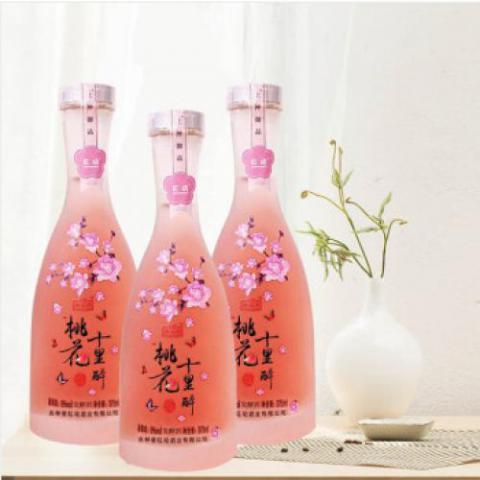 紅動 果酒 上神御品系列 桃花十里醉 9度微醺 375ml*3瓶裝