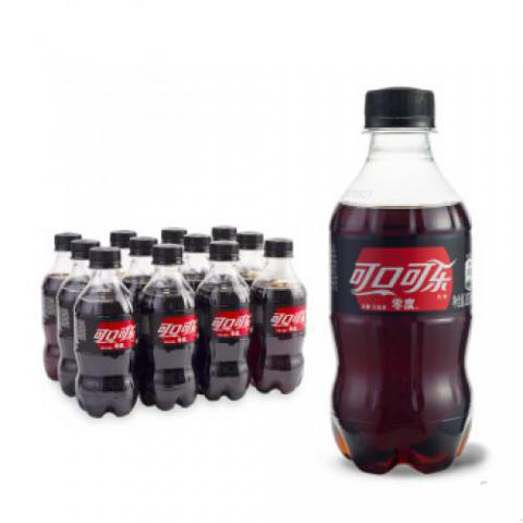 可口可樂 Coca-Cola 零度 Zero 汽水 碳酸飲料 300ml*12瓶 整箱裝 可口可樂公司出品