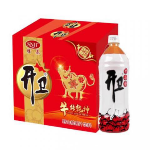 開衛(wèi) 野山楂果汁飲料 山楂飲品1L*6瓶 整箱