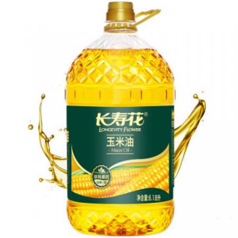長(zhǎng)壽花 食用油 非轉(zhuǎn)基因 壓榨一級(jí)玉米油（京東定制）6.18L